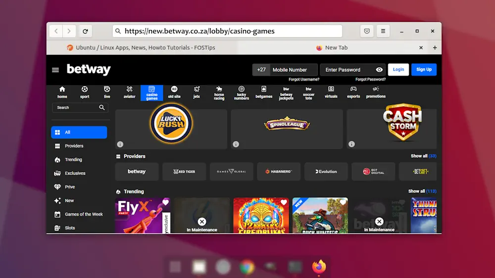 Linux casinos Mozilla Firefox Banner